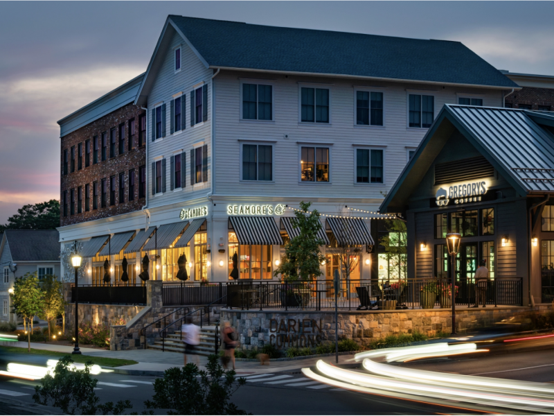 Darien Commons near main entrance